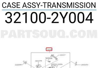 Nissan 321002Y004 CASE ASSY-TRANSMISSION