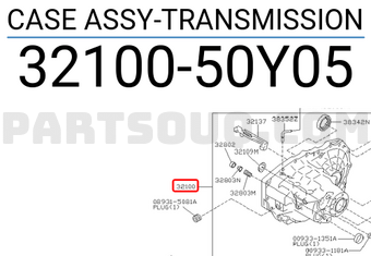 Nissan 3210050Y05 CASE ASSY-TRANSMISSION