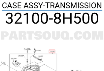 Nissan 321008H500 CASE ASSY-TRANSMISSION