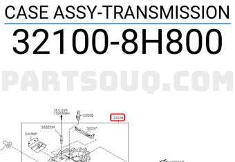 Nissan 321008H800 CASE ASSY-TRANSMISSION