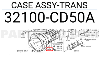 Nissan 32100CD50A CASE ASSY-TRANS