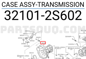 Nissan 321012S602 CASE ASSY-TRANSMISSION