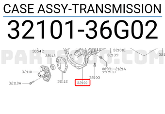 Nissan 3210136G02 CASE ASSY-TRANSMISSION