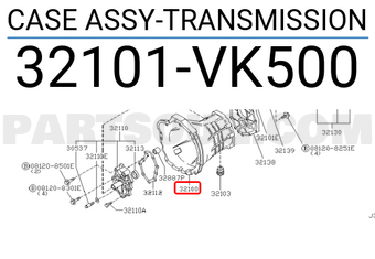 Nissan 32101VK500 CASE ASSY-TRANSMISSION