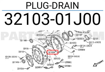 Nissan 3210301J00 PLUG-DRAIN
