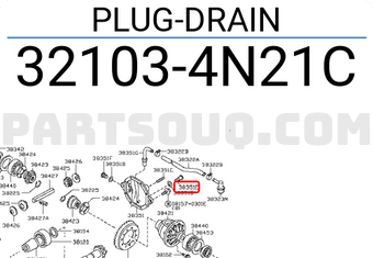 Nissan 321034N21C PLUG-DRAIN