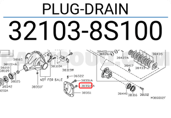 Nissan 321038S100 PLUG-DRAIN