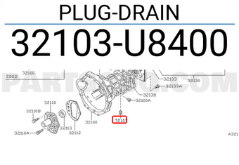 Nissan 32103U8400 PLUG-DRAIN
