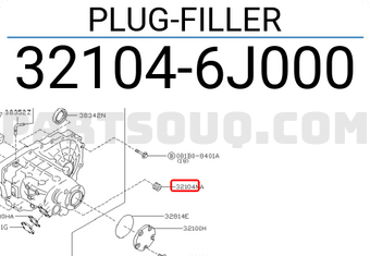 Nissan 321046J000 PLUG-FILLER