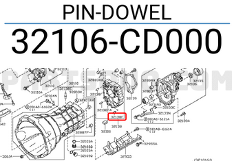 Nissan 32106CD000 PIN-DOWEL