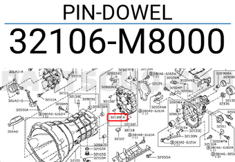 Nissan 32106M8000 PIN-DOWEL