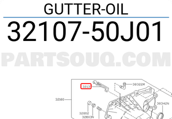 Nissan 3210750J01 GUTTER-OIL