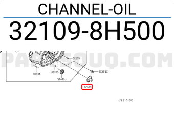 Nissan 321098H500 CHANNEL-OIL