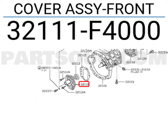 Nissan 32111F4000 COVER ASSY-FRONT