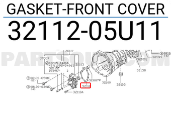 Nissan 3211205U11 GASKET-FRONT COVER