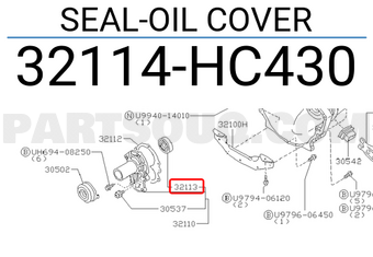 Nissan 32114HC430 SEAL-OIL COVER