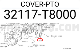 Nissan 32117T8000 COVER-PTO