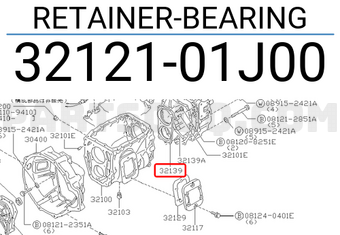 Nissan 3212101J00 RETAINER-BEARING