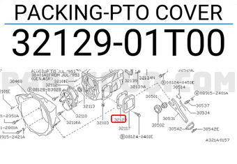 Nissan 3212901T00 PACKING-PTO COVER