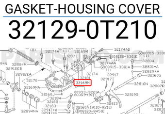 Nissan 321290T210 GASKET-HOUSING COVER