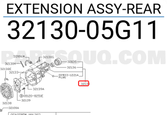 Nissan 3213005G11 EXTENSION ASSY-REAR