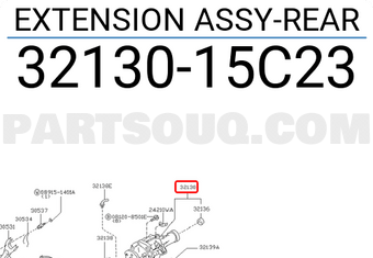 Nissan 3213015C23 EXTENSION ASSY-REAR