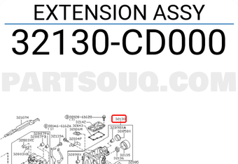 Nissan 32130CD000 EXTENSION ASSY