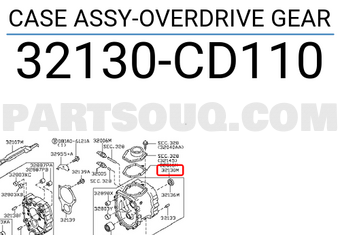Nissan 32130CD110 CASE ASSY-OVERDRIVE GEAR