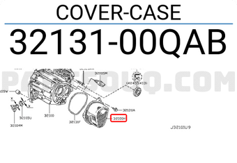 Nissan 3213100QAB COVER-CASE