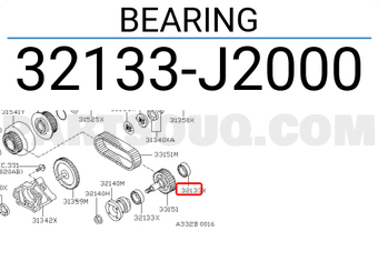 Nissan 32133J2000 BEARING