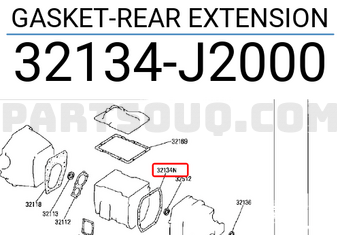 Nissan 32134J2000 GASKET-REAR EXTENSION