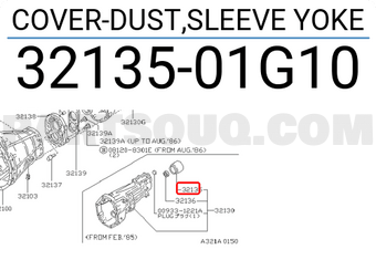 Nissan 3213501G10 COVER-DUST,SLEEVE YOKE