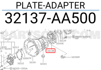 Nissan 32137AA500 PLATE-ADAPTER