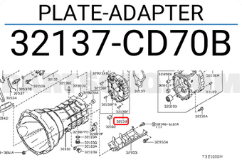 Nissan 32137CD70B PLATE-ADAPTER