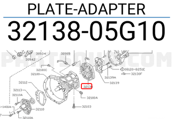 Nissan 3213805G10 PLATE-ADAPTER