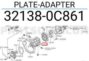 Nissan 321380C861 PLATE-ADAPTER