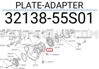 Nissan 3213855S01 PLATE-ADAPTER