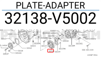 Nissan 32138V5002 PLATE-ADAPTER