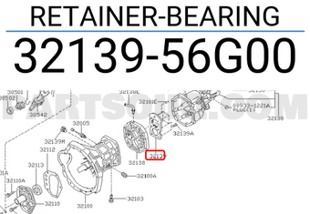 Nissan 3213956G00 RETAINER-BEARING