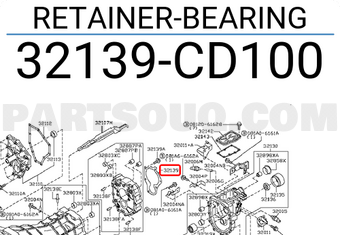 Nissan 32139CD100 RETAINER-BEARING