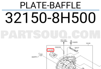 Nissan 321508H500 PLATE-BAFFLE