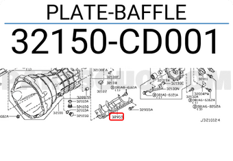 Nissan 32150CD001 PLATE-BAFFLE