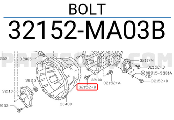 Nissan 32152MA03B BOLT