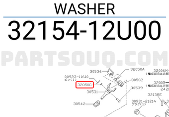 Nissan 3215412U00 WASHER
