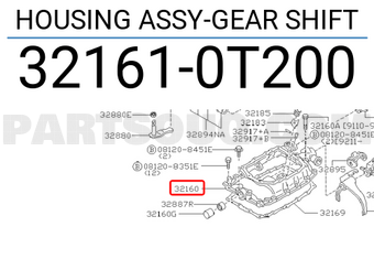 Nissan 321610T200 HOUSING ASSY-GEAR SHIFT