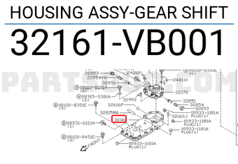 Nissan 32161VB001 HOUSING ASSY-GEAR SHIFT