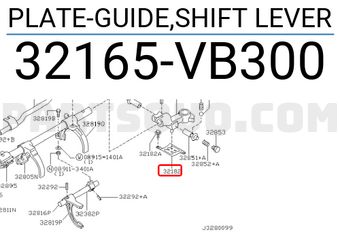Nissan 32165VB300 PLATE-GUIDE,SHIFT LEVER