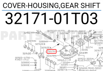 Nissan 3217101T03 COVER-HOUSING,GEAR SHIFT
