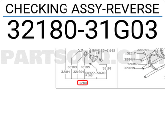 Nissan 3218031G03 CHECKING ASSY-REVERSE