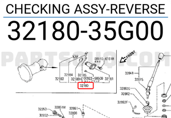 Nissan 3218035G00 CHECKING ASSY-REVERSE